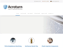 Tablet Screenshot of acroturn.com